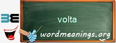 WordMeaning blackboard for volta